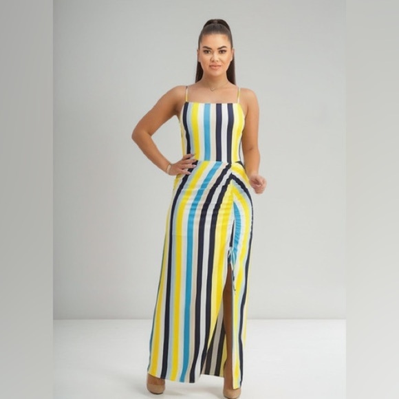 Vestido Dama Material Girl By Madonna Stripe Print Size XL - Picture 1 of 8